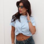 חולצה קרופ קיפול