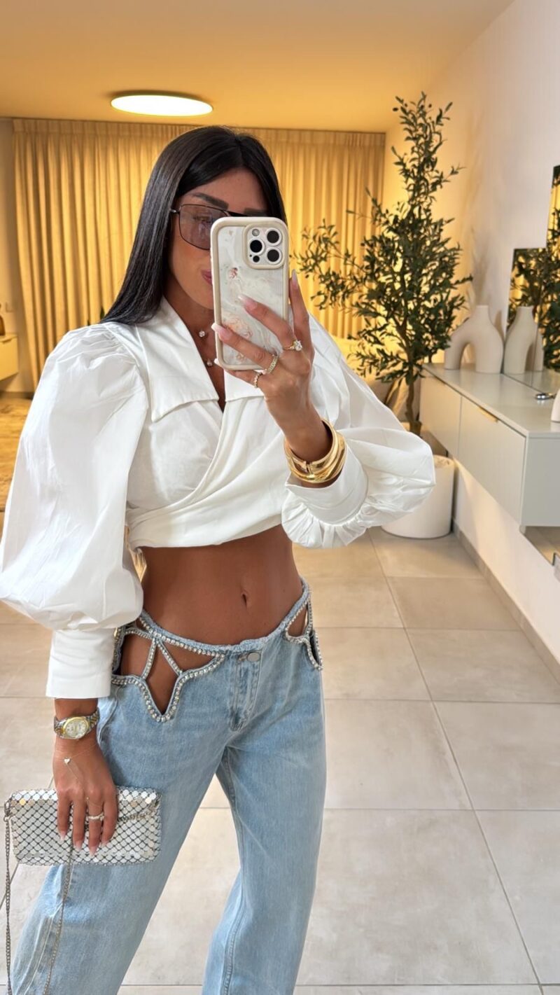 חולצה מעטפה קשירה